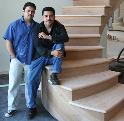 Stair Fabrication Shop & Showroom, Redwood City, CA - Owner & son