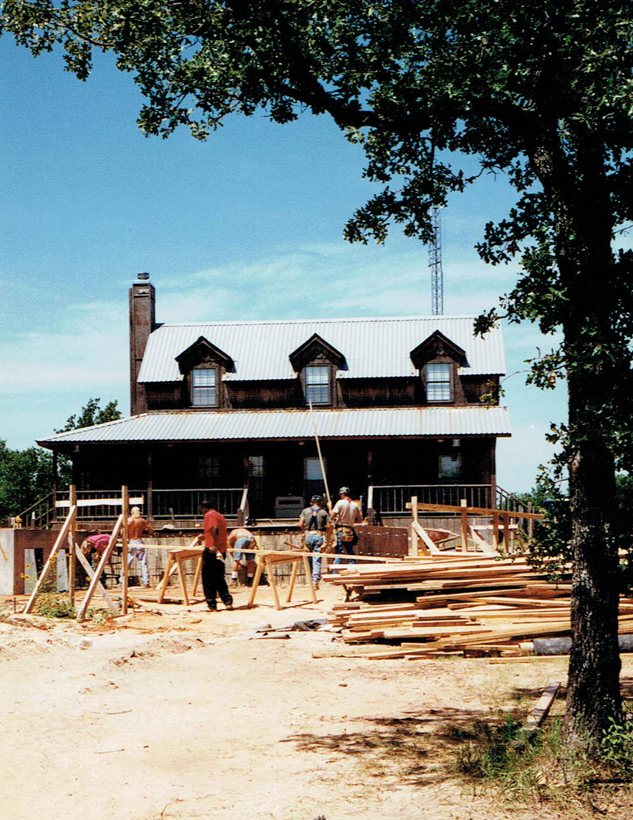 Ranch House, ENR architects with Frank D. Welch Associates, Montague County, TX 76255 - Foundation - Existing House E