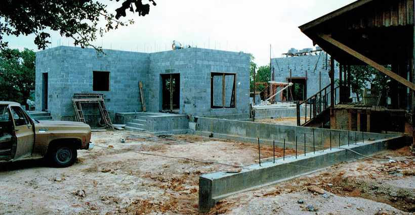 Ranch House, ENR architects with Frank D. Welch Associates, Montague County, TX 76255 - CMU Walls NW