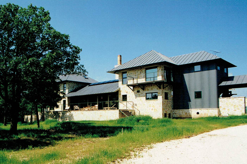 Ranch House, ENR architects with Frank D. Welch Associates, Montague County, TX 76255 - Elevation East