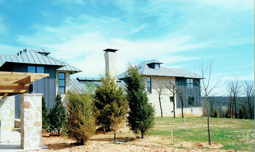 Ranch House, ENR architects with Frank D. Welch Associates, Montague County, TX 76255 - Elevation North West