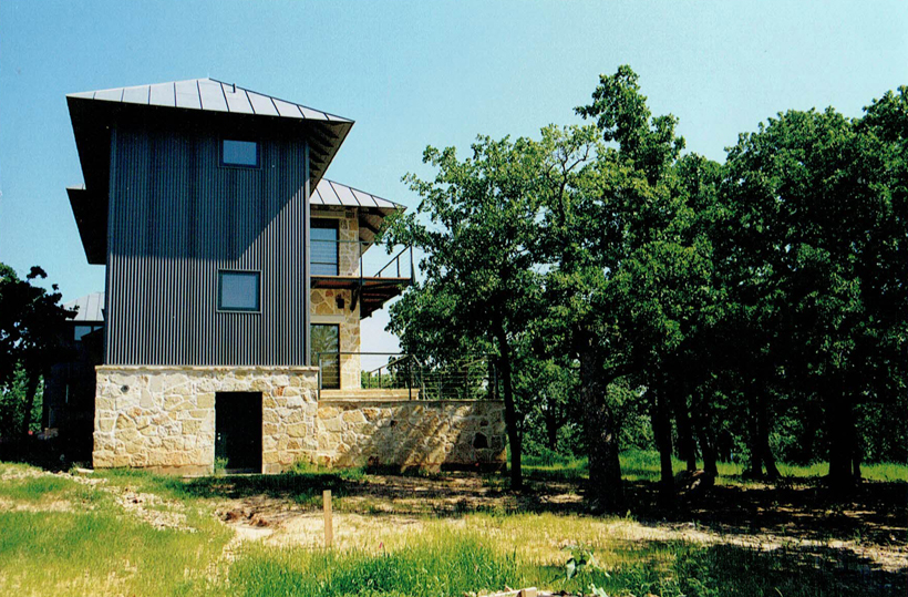 Ranch House, ENR architects with Frank D. Welch Associates, Montague County, TX 76255 - Elevation South