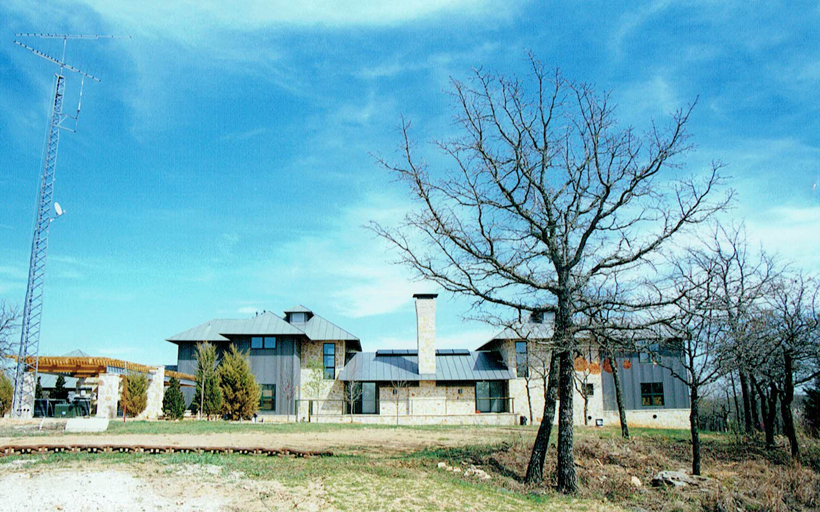 Ranch House, ENR architects with Frank D. Welch Associates, Montague County, TX 76255 - Elevation West