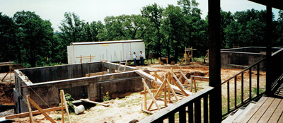 Ranch House, ENR architects with Frank D. Welch Associates, Montague County, TX 76255 - Foundation NW