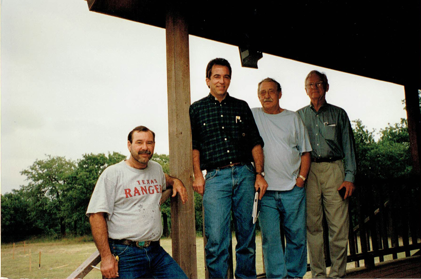 Ranch House Groundbreaking, Darryl Wood Contractor, Eric Rohlfing Architect, Graham Wood Contractor, Frank D Welch Architect, Montague County, TX76255, 1997