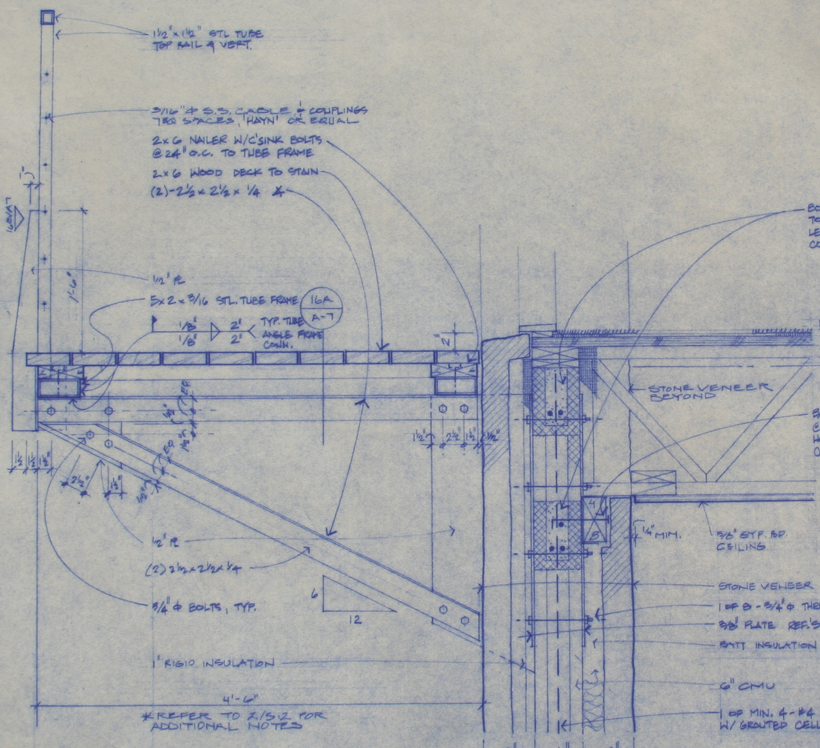 Ranch House, ENR architects with Frank D. Welch Associates, Montague County, TX 76255 - West Elevation