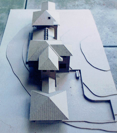 Ranch House, ENR architects with Frank D. Welch Associates, Montague County, TX 76255 - Scale Model North