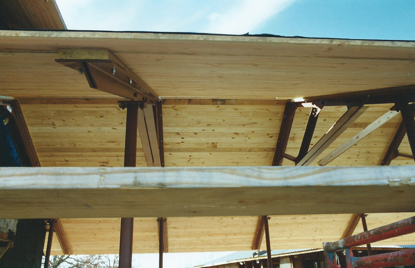 Ranch House, ENR architects with Frank D. Welch Associates, Montague County, TX 76255 - Steel Truss Framing