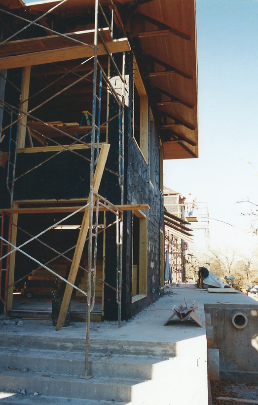 Ranch House, ENR architects with Frank D. Welch Associates, Montague County, TX 76255 - Steel Brackets Framing Waterproofing