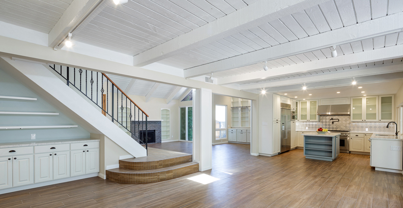 Family Room, 2-Story Wholehouse Remodel, Covered Patio Addition & Landscape, ENR architects, Westlake Village, CA 91361