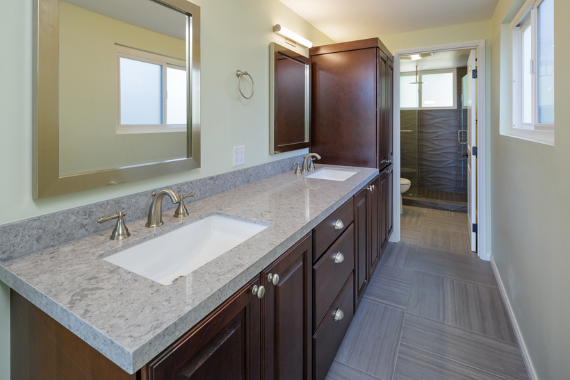 Master Bath, 2-Story Wholehouse Remodel, Covered Patio Addition & Landscape, ENR architects, Westlake Village, CA 91361